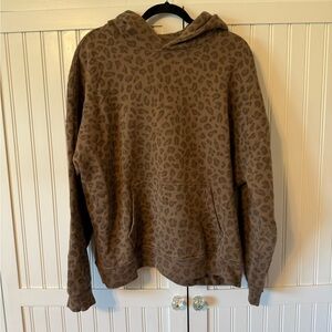 Abercrombie & Fitch Tan Leopard Print Men's Hoodie
